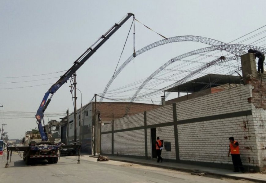 Instalación de tijerales